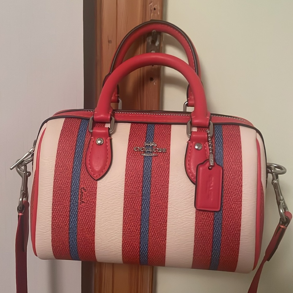 The Mini Rowan Crossbody With Stripe Print